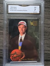 1996-97 Fleer Metal - Fresh Foundation Steve Nash #138 (RC) (GMA 7) Rookie Card. rookie card picture