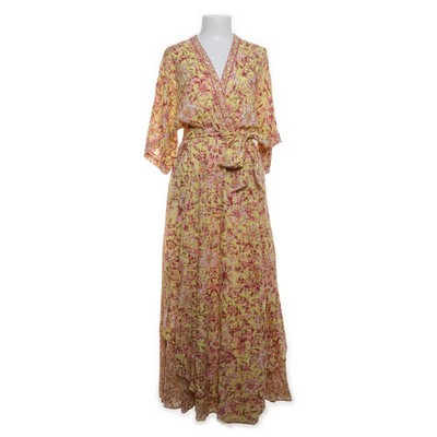 Poupette St Barth, Maxikleid, Größe: L, Gelb/Mehrfarbig, Viskose, Blumen #aey