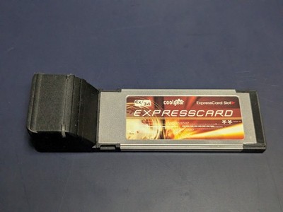Coolgear ExpressCard/34 adapter with 2 eSATA ports; 1 eSATA cable included