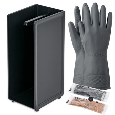 Glove Drying Holder Rack (Black) - Stand Organizer for Kitchen Sink Bathroom ...