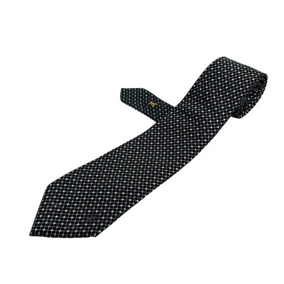 LOUIS VUITTON - Black Light gray Light Blue Unconfirmed Men's Tie