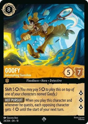 Whispers in the Well Goofy - Galumphing Gumshoe - 24/204 - Super Rare - Cold ...