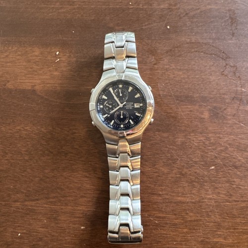 Citizen Quartz alarm Chronograph Watch for Men W/ Manual