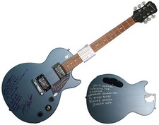 The Beach Boys Signed Guitar w Surfin USA Lyrics Exact Proof ACOA BAS