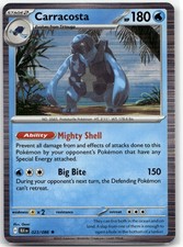 Carracosta 023/086 Rare SV: Black Bolt Pokemon EN Holofoil NM