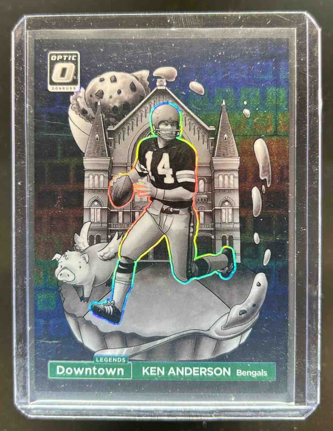 2024 Donruss Optic Ken Anderson Downtown Legends Black Pandora SSP #23/25