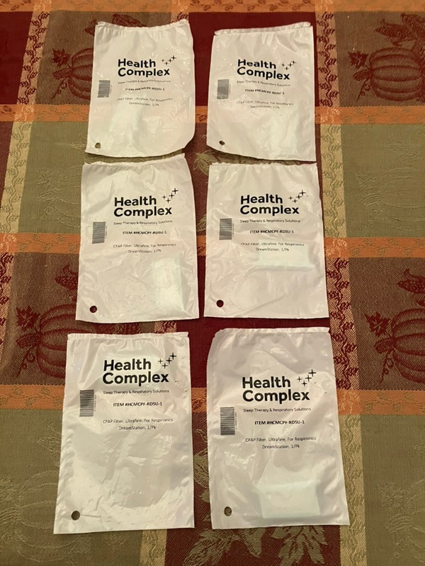 Health Complex CPAP Filter Ultrafine For Respironics HCMCPF-RDSU-1 LOT OF 6
