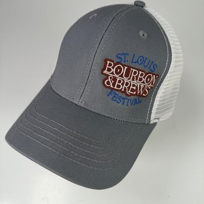 Elude Evolve Trucker Cap St. Louis Bourbon & Brews Festival Grau Weiß OSFM