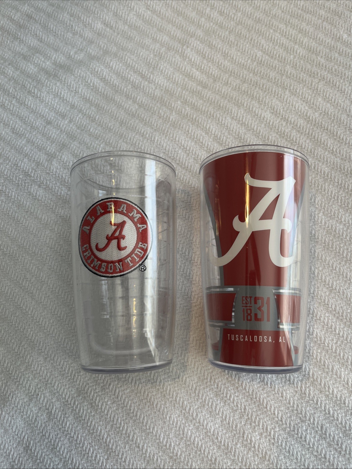 SET OF 2 Tervis Tumblers University of Alabama Crimson Tide 