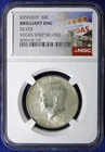 1968-D Kennedy Silver Half Dollar BU NGC Vegas Strip Hoard Coin (2632587)