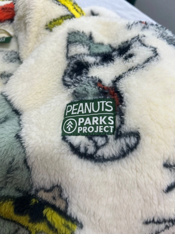 Chaqueta Parks Project X Peanuts Suave Imitación Piel de Oveja Cremallera Completa - Talla Unsexual Foto 3 de 4