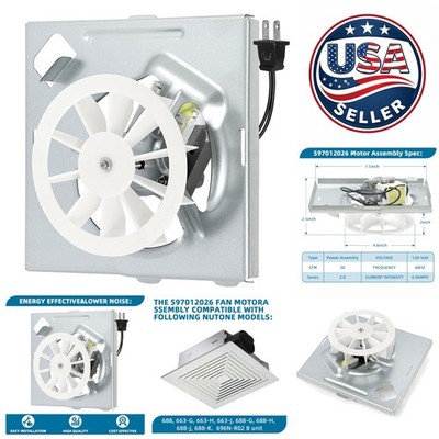 Broan 688 Compatible 50 CFM Fan Motor - Upgrade Your Bathroom Ventilation