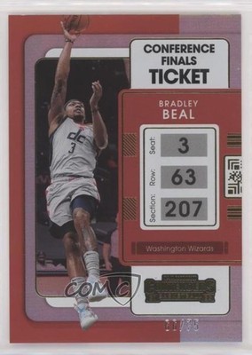 2021-22 Panini Contenders Conference Finals Ticket 66/75 Bradley Beal #71 3h1