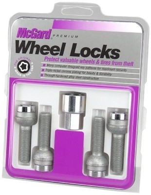 McGard Radius Seat Style Wheel Lock Bolts-Chrome 28174