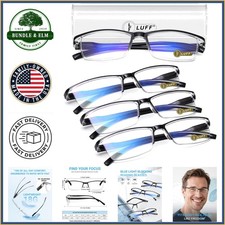 4Pcs Ultra-Light Anti-Blue Ray Reading Glasses for Comfortable Vision Care