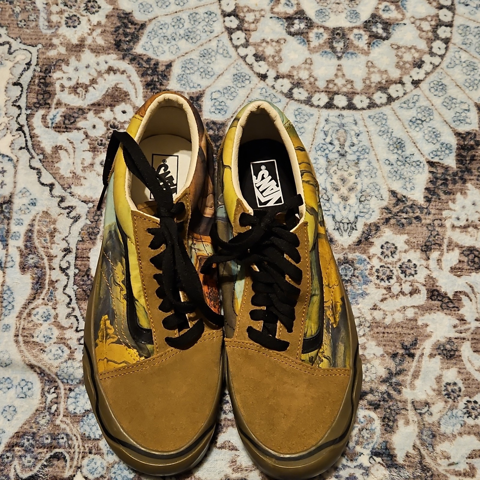 Vans x MoMA Salvador Dalí Old Skool Sneakers Surrealist Men’s 8 Dali Vans – Art By Young Kris main image 2