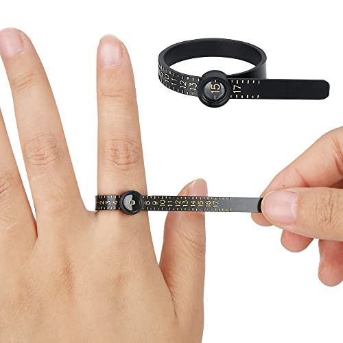 Upgraded Ring Sizer Measuring Set Reusable Finger Size Gauge Measure Tool - Picture 1 of 5