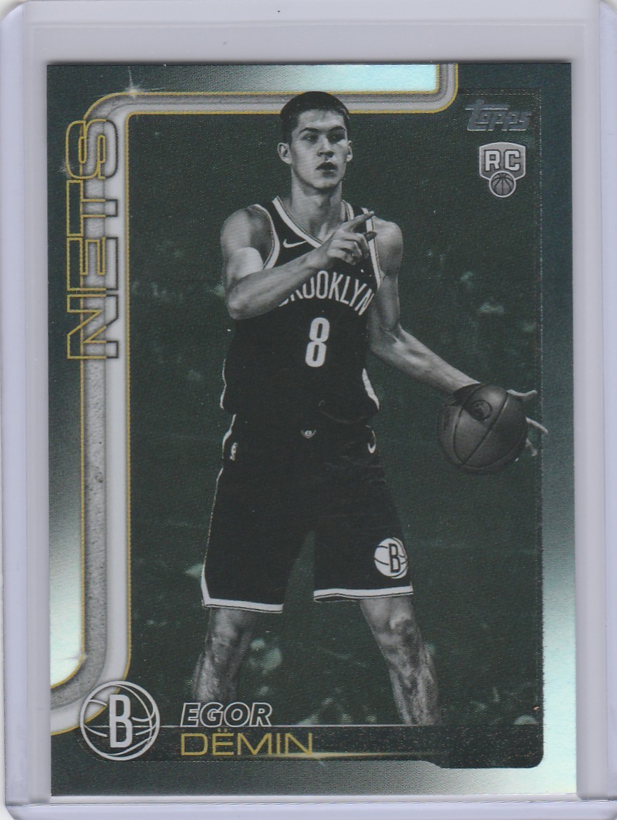 2025-26 Topps Basketball Egor Demin #208 Blackout