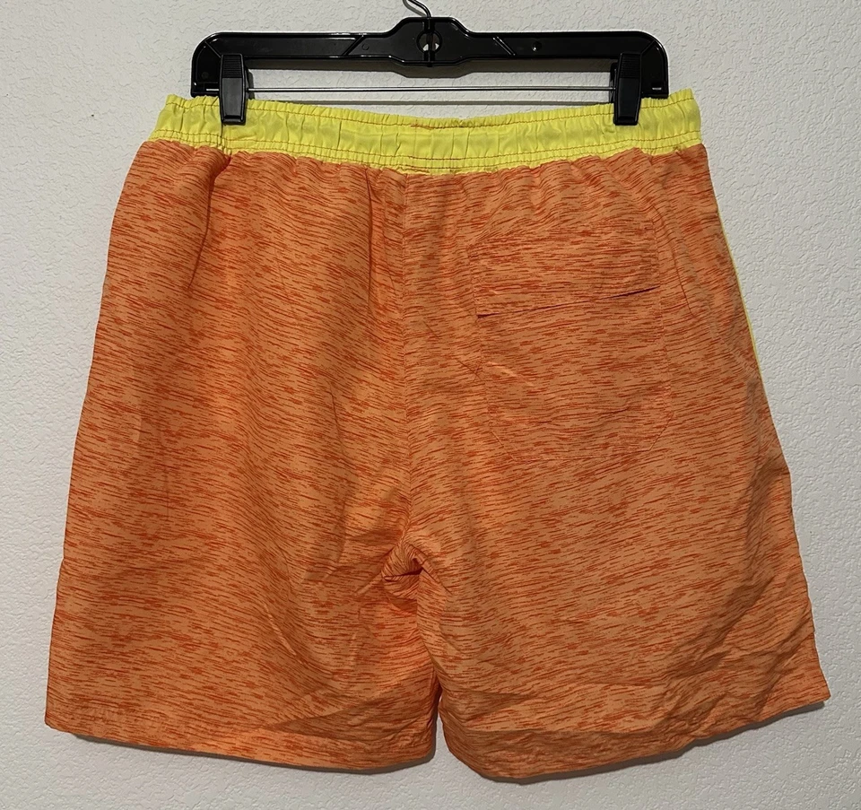 Bermuda de natação masculina laranja tamanho grande EUA polo Assn nova com etiquetas - Imagem 2 de 3