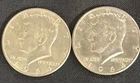 1964 Kennedy Half Dollar Lot of 2 - 90% Silver - Nice Condition