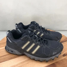 Adidas Rockadia Trail Running Shoes Mesh Black Sneakers Mens Size 7.5 Comfort