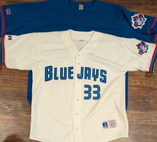 Lot of 2 Russell Athletic Jose Canseco 1998 Toronto Blue Jays Jerseys #33, #44