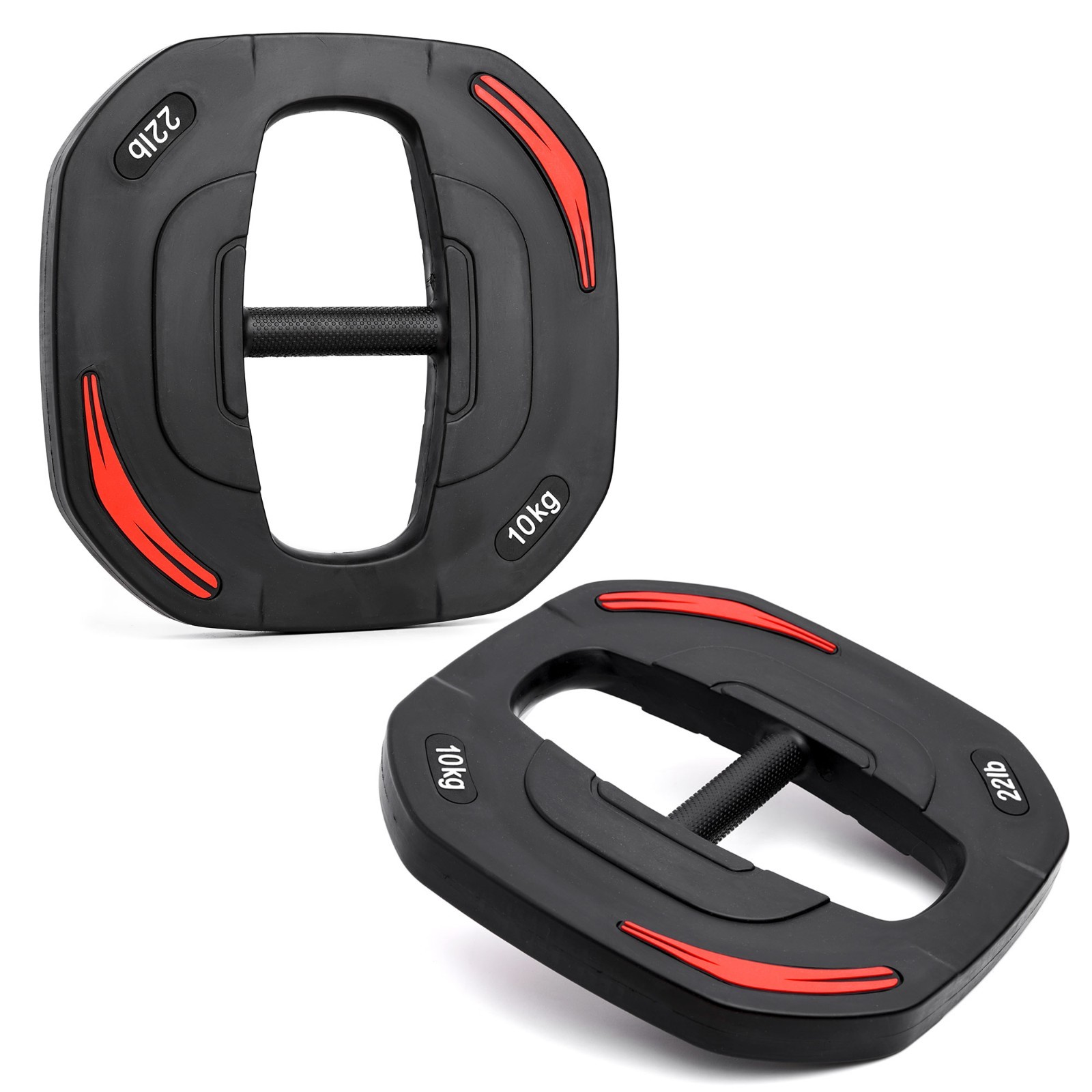 NORDFIT Smart Weight Plates - 2x 10kg Weights for Smart Barbell Body Studio Pump