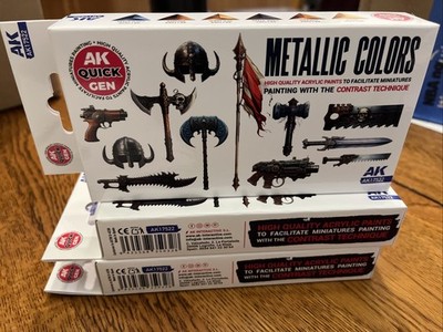AK Interactive #AK17522 Quick Gen Metallic Set (6)