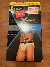 Hanes Men's X-TEMP Comfort Cool Tagless 6 Low Rise Briefs Size S 28-30