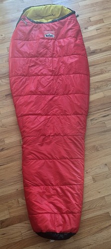 Marlboro Adventure Team Zero Degree Mummy Sleeping Bag Yellow Red Vintage 90s - Picture 2 of 12