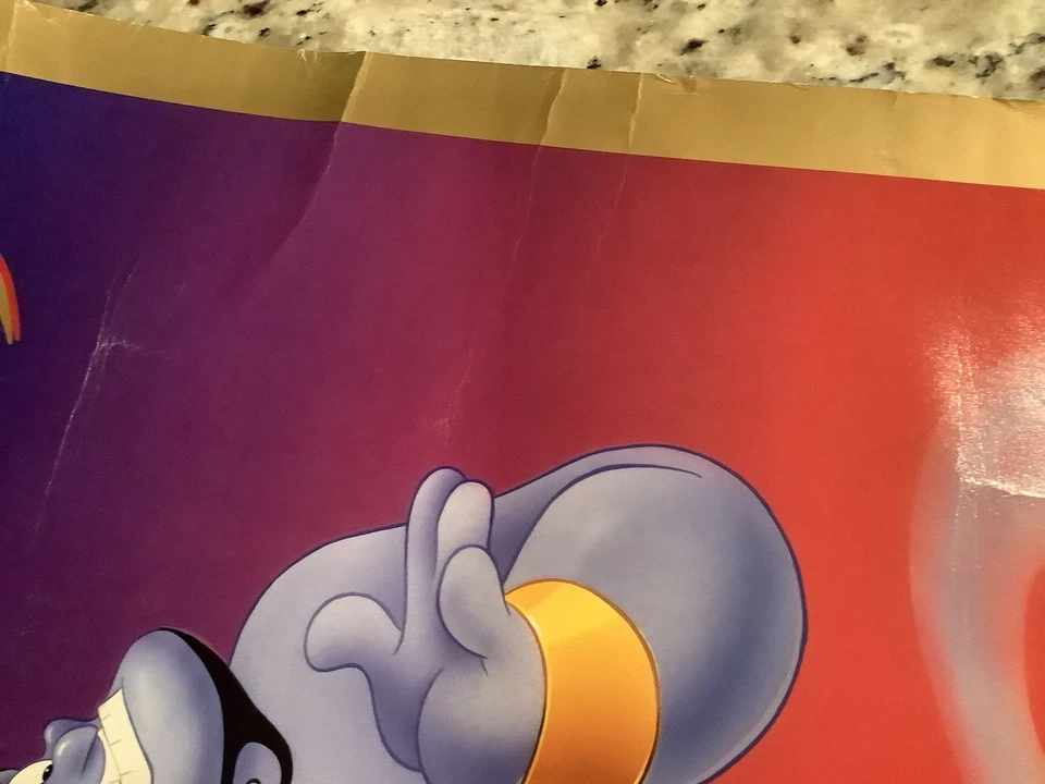 Póster de edición limitada solo para miembros del elenco de Aladdin Disney certificado de autenticidad Foto 4 de 4