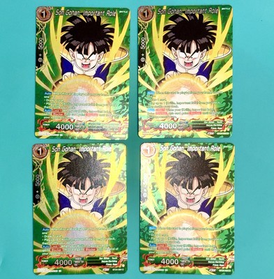 4 Card Set Gohan Important Role BT24 -064 Alt Art Silver Foil Beyond Generations