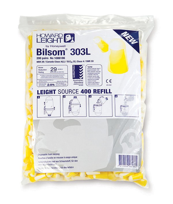 Howard Leight Bilsom 303L Single-Use Foam 1 pair (Pack of 200), Yellow - Image 5