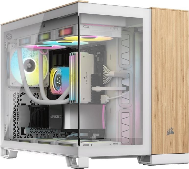 CORSAIR 2500X - Mid tower - micro ATX - Seitenteil mit Fenster (gehärtetes Glas)