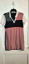 Vintage Tommy Hilfiger Stars & Stripes Red White Blue All Over Print Dress Large