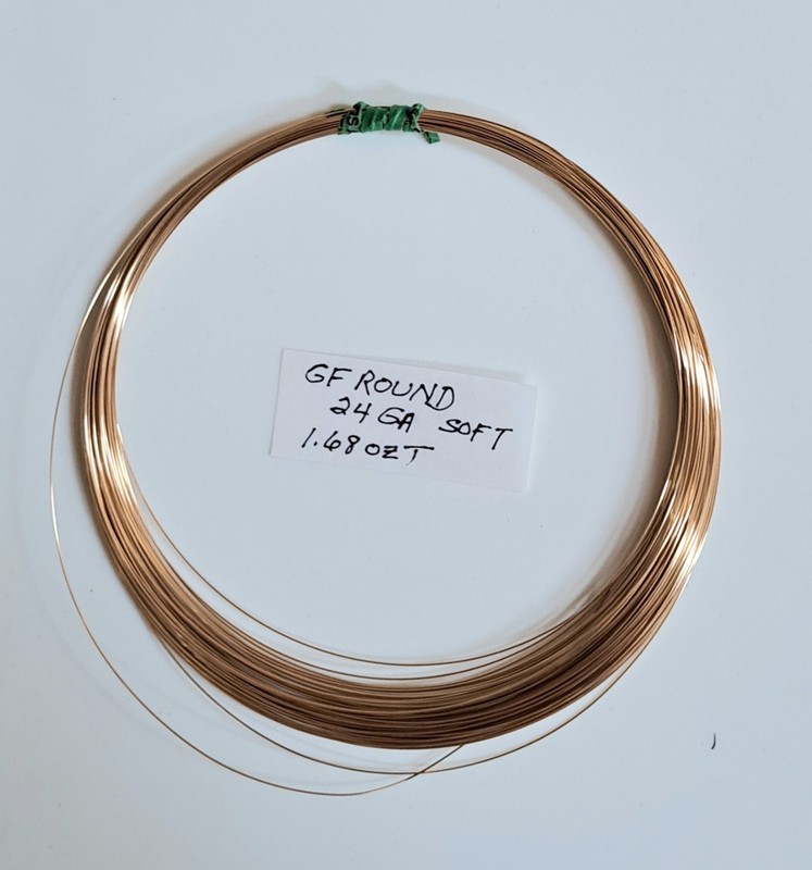 Yellow 14/20 (14KT) Gold Filled Wire Round 24 Gauge 1.68 Ozt Jewelry Wrapping