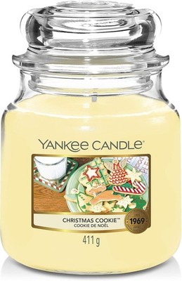 YANKEE CANDLE Christmas Cookie Duftkerze Mittel Glas Brenndauer75h Aroma