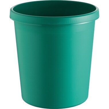 1 bis 40x helit Papierkorb ''the german'', 18 Liter, PE, grün - SPARE BIS ZU 75%