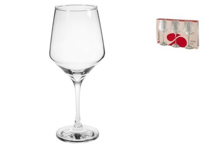 Pasabahce Set Of 3 Red Wine Glasses Ivory Cl. 49
