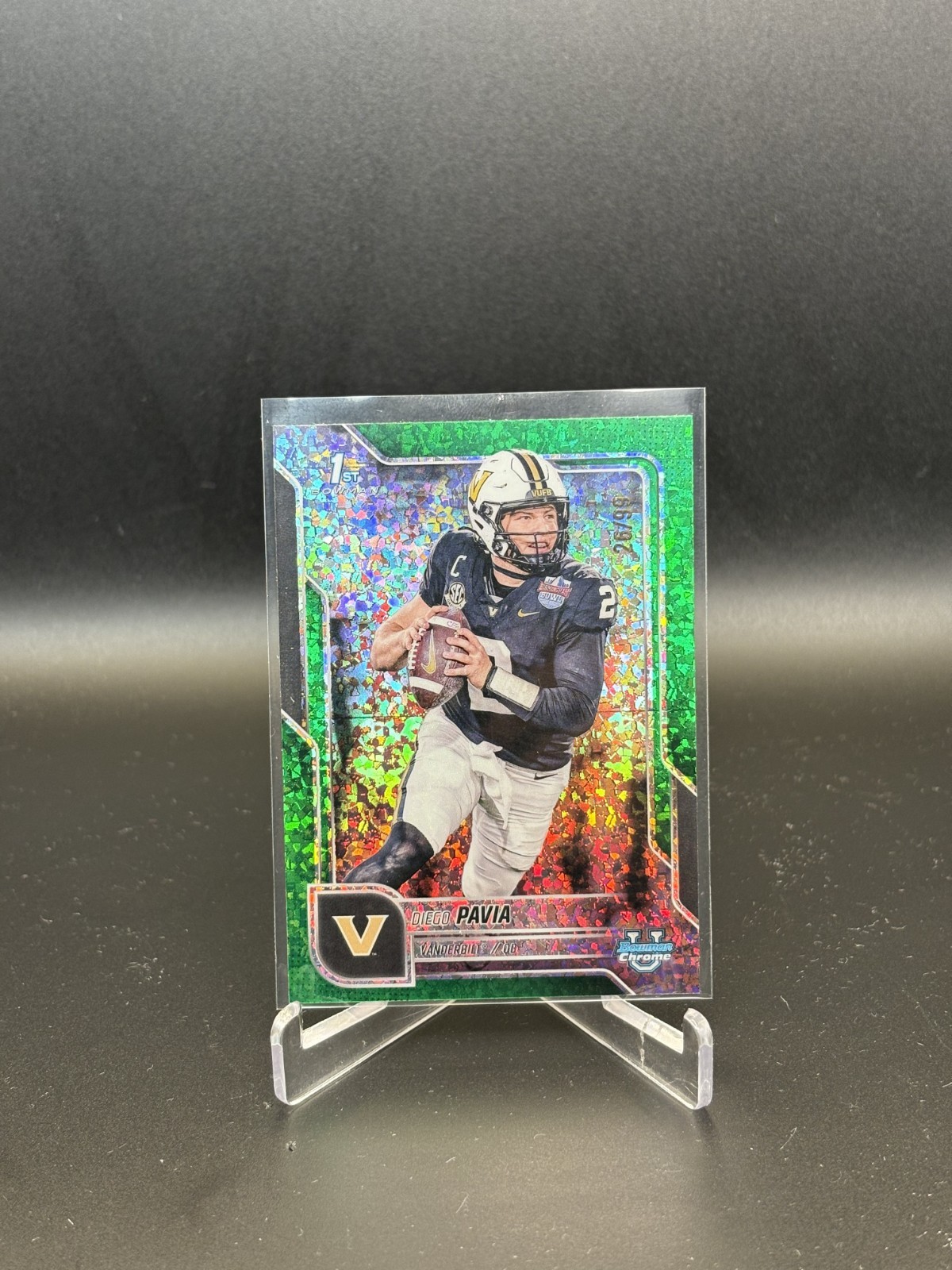 2025 Bowman U Chrome DIEGO PAVIA 1st Green Mini Diamond Refractor #/99 #190