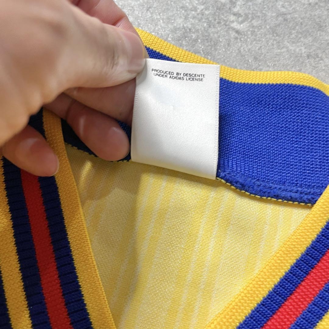 【正規 96-98 adidas Sweden L/S Larsson #7】 Sweden 1996 1998 Home Jersey L/S Henrik Larsson 7 Adidas