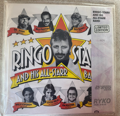Ringo Starr His All Starr Band LP  1990 Vinyl  Sealed ltd edition Number 3536