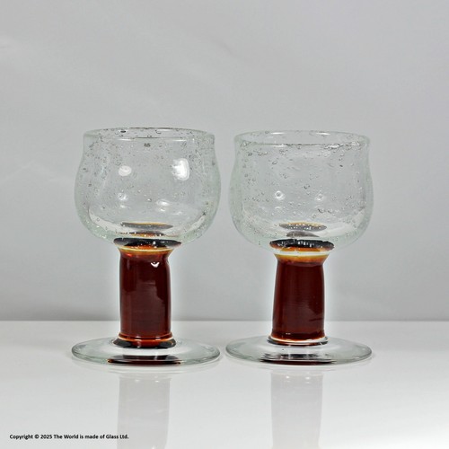 Erik Hoglund for Boda, pair of glass goblets - Picture 2 of 4