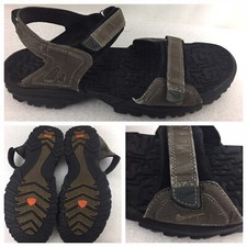 NIKE ACG Sandals Men  s Size 13 US EUR 47.5 Adj Straps RLL-TRRC Soles Gray Black