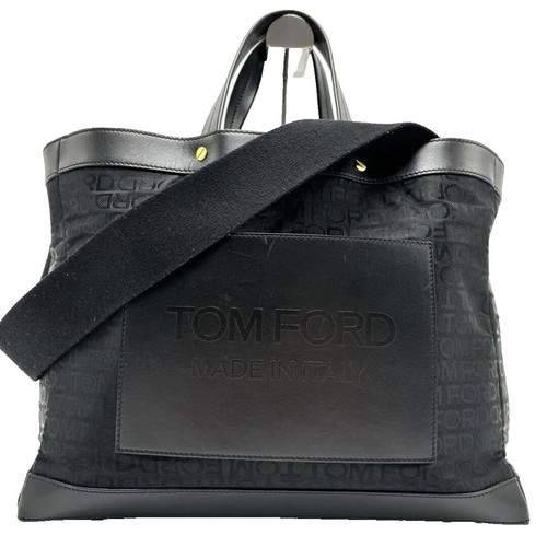 ハンドバッグ TOM FORD ARCHIVE GUCCI Tom Ford Archive Black Nylon Leather One Shoulder Bag
