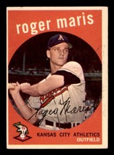 1959 Topps Baseball #202 Roger Maris VG/EX *e1