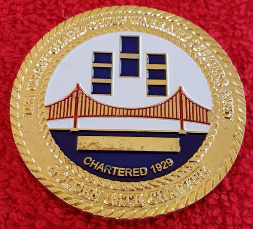 USCG CHIEF WARRANT OFFICERS ASSN CHALLENGE COIN (USCG US ARMY US NAVY - Bild 2 von 2