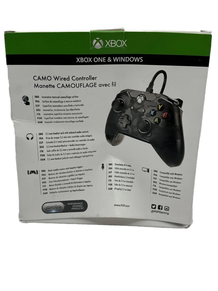 PDP Camo Wired Xbox One & Windows  Controller  - Image 2 of 2
