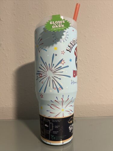 Buc-ee’s Bucees Yukon Fit Forty 40oz 4th of July Glow In The Dark Tumbler - Picture 4 of 7