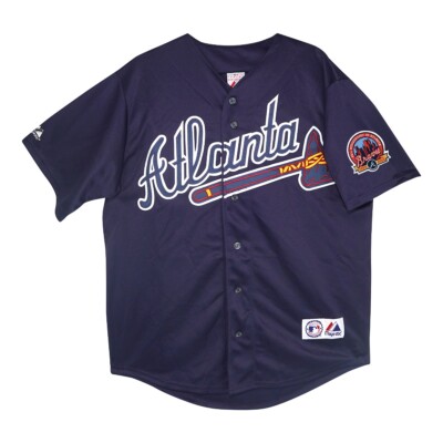 Chipper Jones auto 2006 Atlanta Braves 40th Anniversary Navy